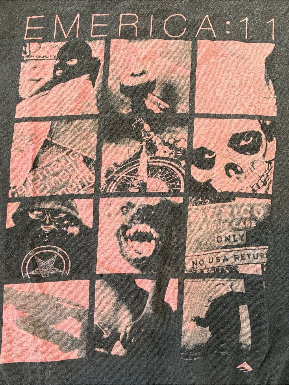Emerica. Black and Pink Graphic Panel Print